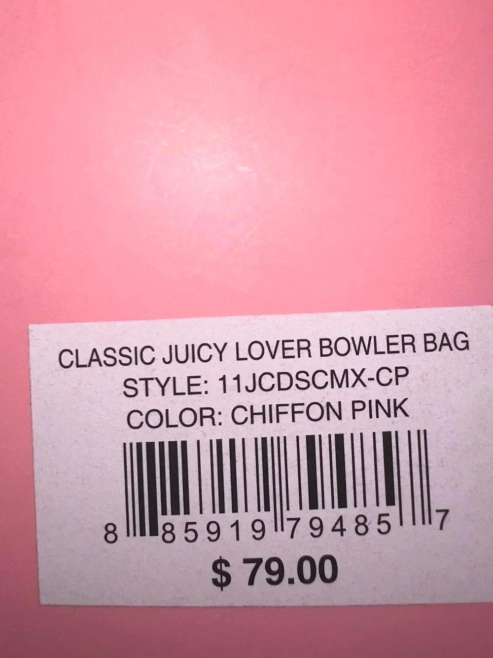 Juicy Couture Light Pink Dome Satchel with Crest Key Charm